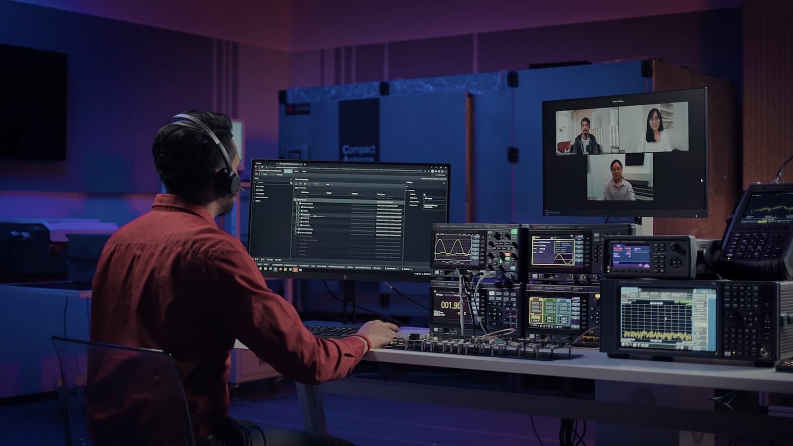 A fully equipped lab for all stages of post-production, including editing, sound design, and visual effects.