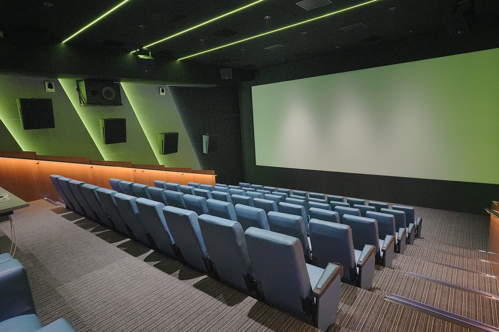 India’s most advanced 75-seater 4k laser, DI cum Previum theatre with calibrated Dolby Atmos sound system.